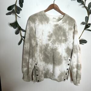 Abercrombie Tie Dye Side Slit Sweatshirt